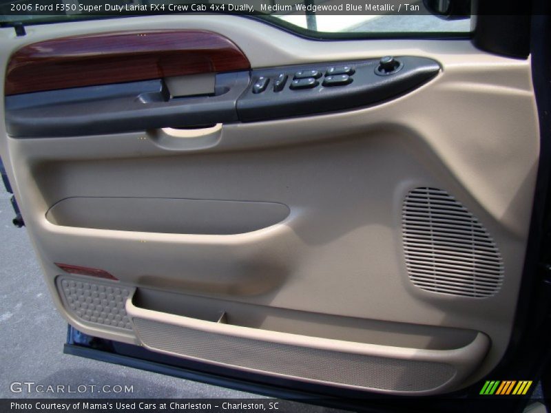 Medium Wedgewood Blue Metallic / Tan 2006 Ford F350 Super Duty Lariat FX4 Crew Cab 4x4 Dually