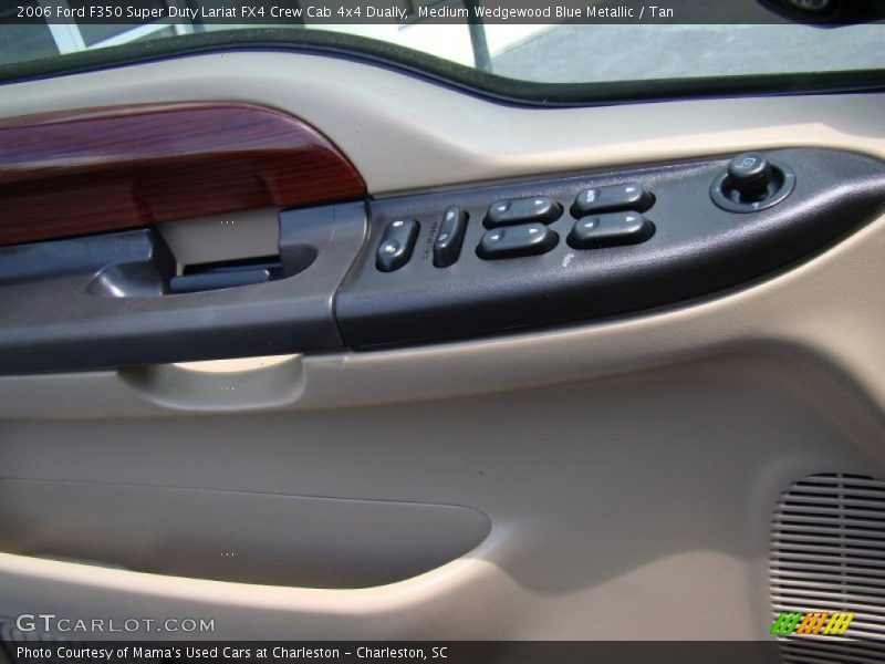 Medium Wedgewood Blue Metallic / Tan 2006 Ford F350 Super Duty Lariat FX4 Crew Cab 4x4 Dually