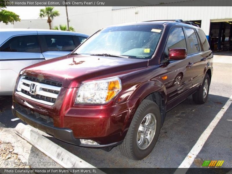 Dark Cherry Pearl / Gray 2008 Honda Pilot Special Edition