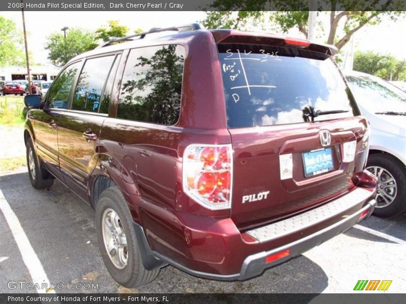 Dark Cherry Pearl / Gray 2008 Honda Pilot Special Edition