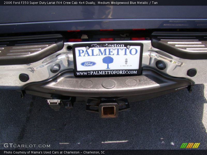 Medium Wedgewood Blue Metallic / Tan 2006 Ford F350 Super Duty Lariat FX4 Crew Cab 4x4 Dually