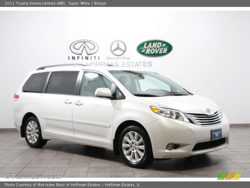 Super White / Bisque 2011 Toyota Sienna Limited AWD