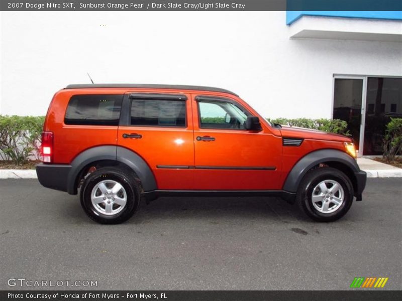 Sunburst Orange Pearl / Dark Slate Gray/Light Slate Gray 2007 Dodge Nitro SXT