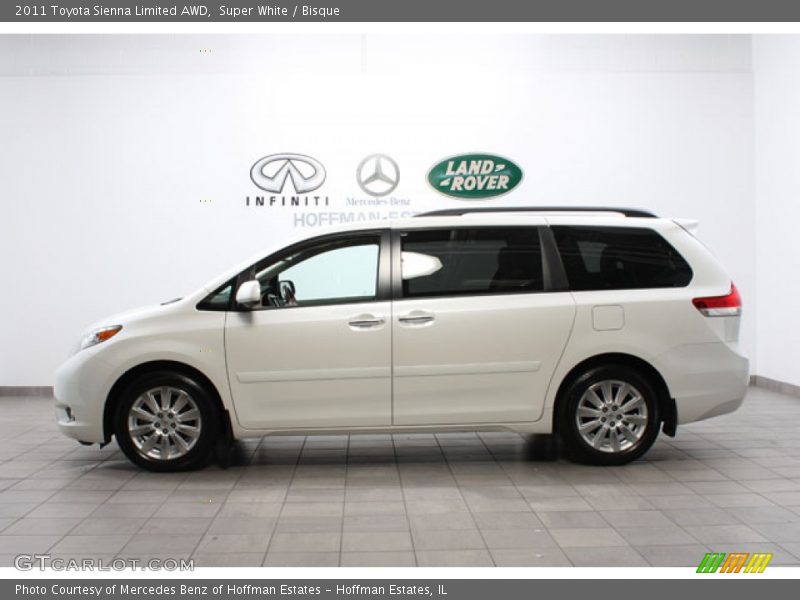 Super White / Bisque 2011 Toyota Sienna Limited AWD