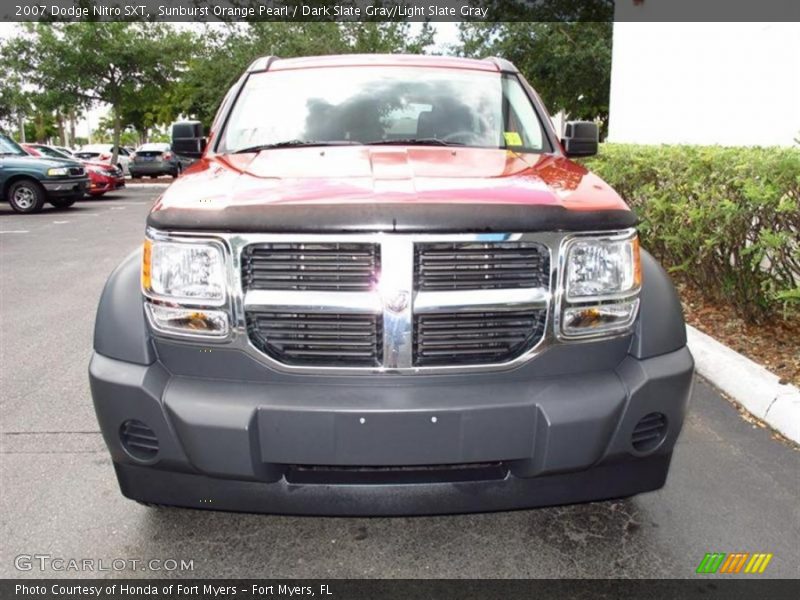 Sunburst Orange Pearl / Dark Slate Gray/Light Slate Gray 2007 Dodge Nitro SXT