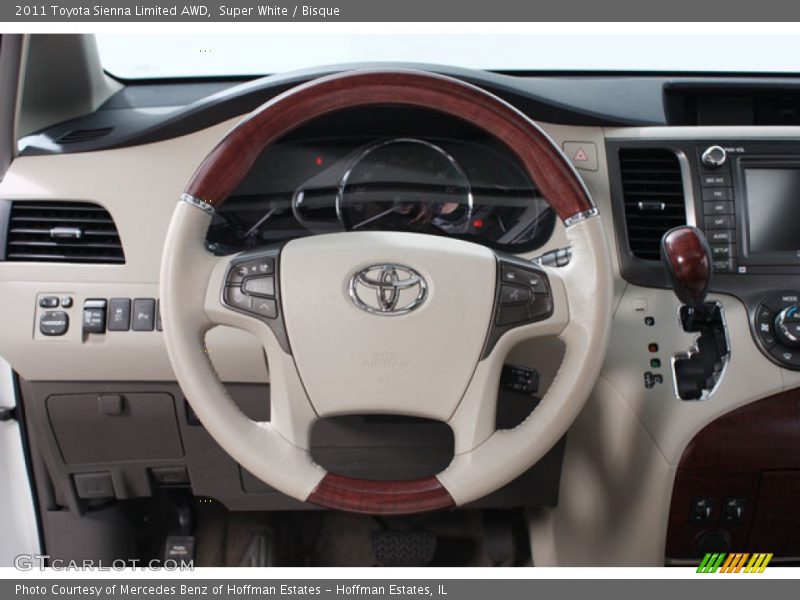 Super White / Bisque 2011 Toyota Sienna Limited AWD