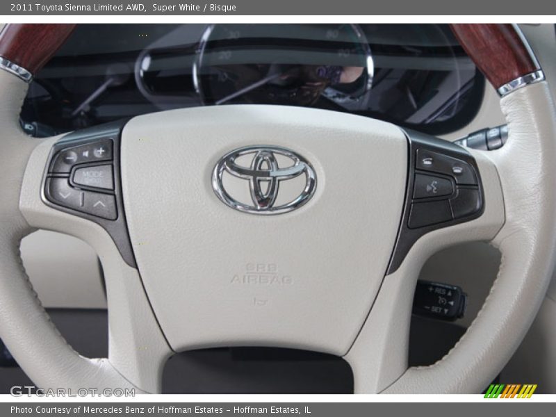 Super White / Bisque 2011 Toyota Sienna Limited AWD