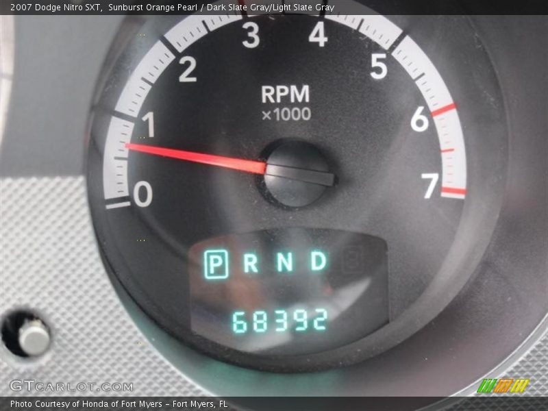 Sunburst Orange Pearl / Dark Slate Gray/Light Slate Gray 2007 Dodge Nitro SXT