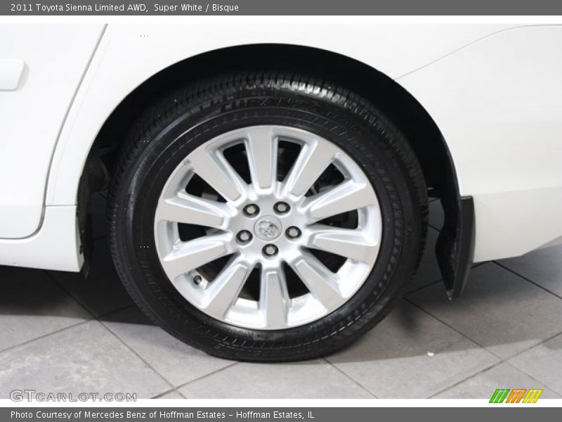 Super White / Bisque 2011 Toyota Sienna Limited AWD