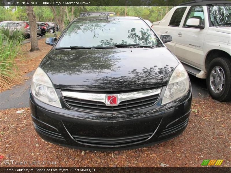 Black Onyx / Morocco Brown 2007 Saturn Aura XE