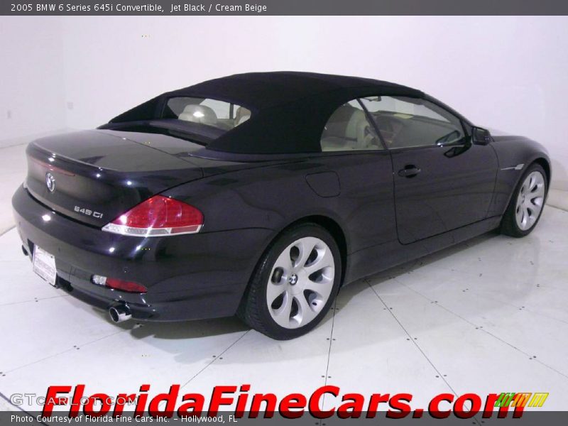 Jet Black / Cream Beige 2005 BMW 6 Series 645i Convertible