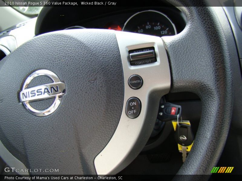 Wicked Black / Gray 2010 Nissan Rogue S 360 Value Package
