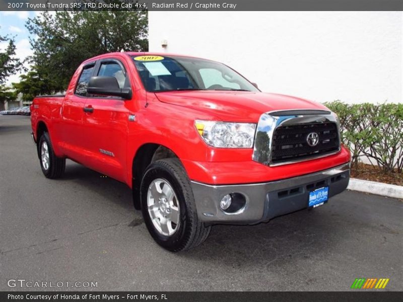Radiant Red / Graphite Gray 2007 Toyota Tundra SR5 TRD Double Cab 4x4