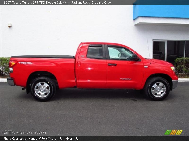 Radiant Red / Graphite Gray 2007 Toyota Tundra SR5 TRD Double Cab 4x4