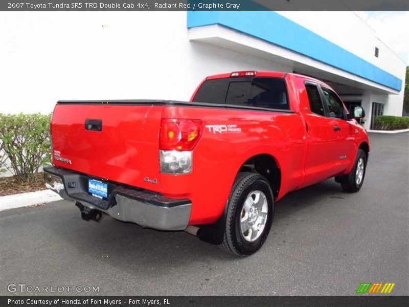 Radiant Red / Graphite Gray 2007 Toyota Tundra SR5 TRD Double Cab 4x4