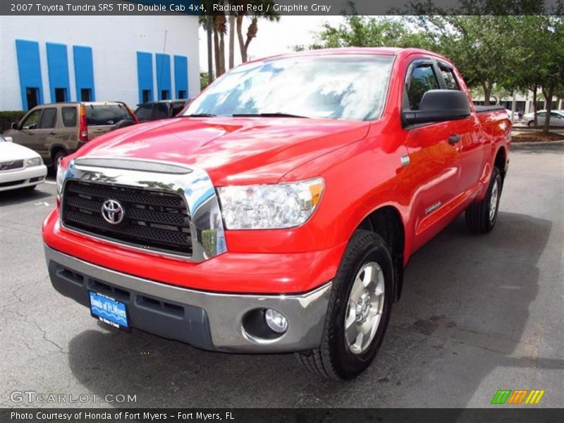 Radiant Red / Graphite Gray 2007 Toyota Tundra SR5 TRD Double Cab 4x4