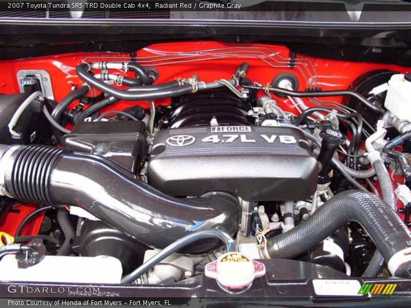 Radiant Red / Graphite Gray 2007 Toyota Tundra SR5 TRD Double Cab 4x4