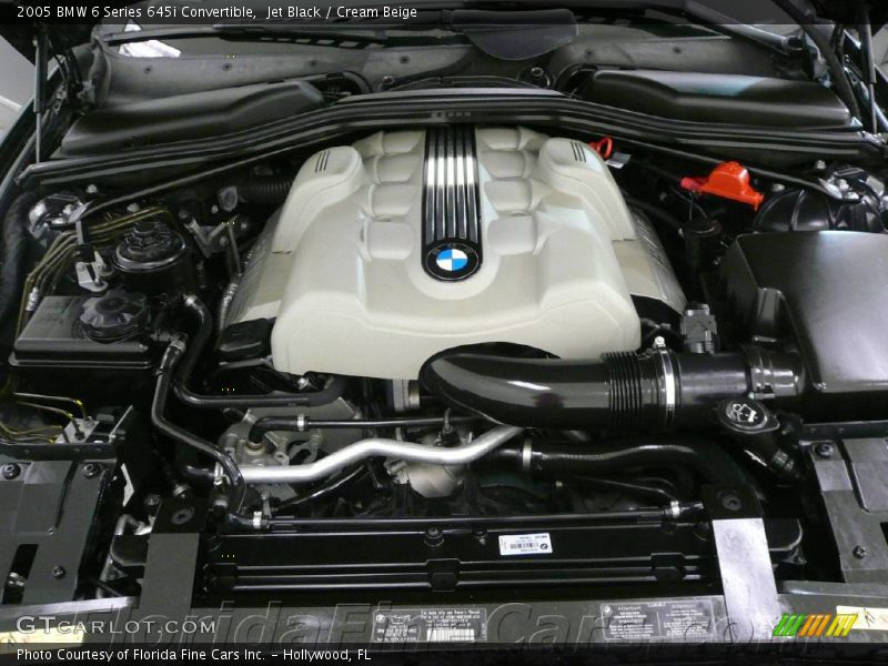 Jet Black / Cream Beige 2005 BMW 6 Series 645i Convertible