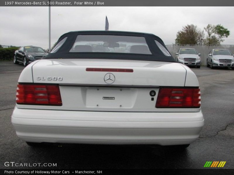 Polar White / Blue 1997 Mercedes-Benz SL 500 Roadster