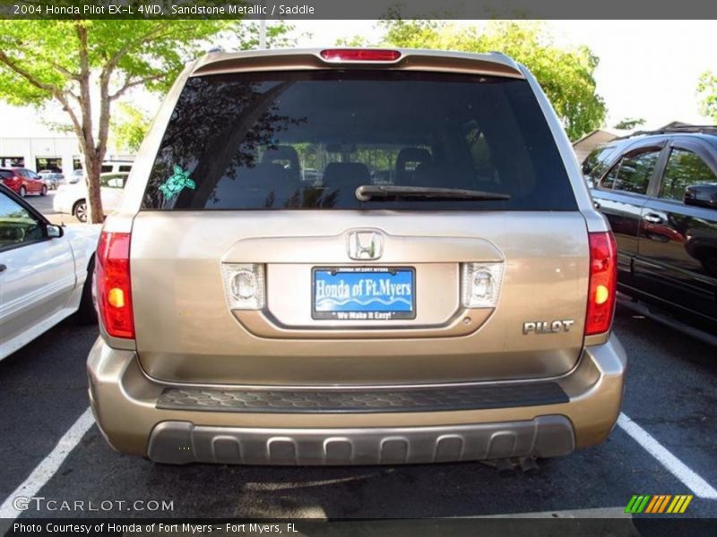 Sandstone Metallic / Saddle 2004 Honda Pilot EX-L 4WD