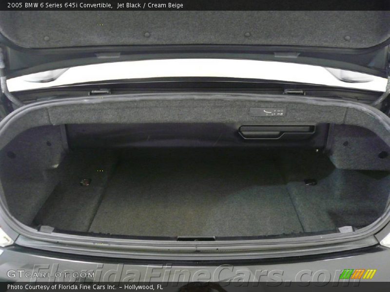 Jet Black / Cream Beige 2005 BMW 6 Series 645i Convertible