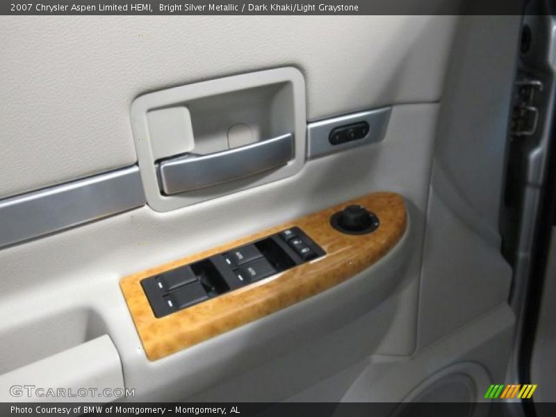 Bright Silver Metallic / Dark Khaki/Light Graystone 2007 Chrysler Aspen Limited HEMI
