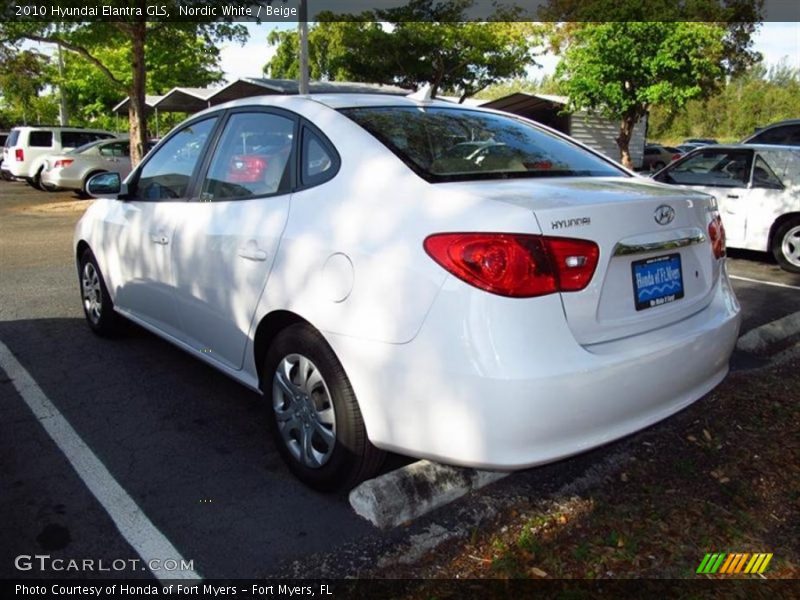 Nordic White / Beige 2010 Hyundai Elantra GLS