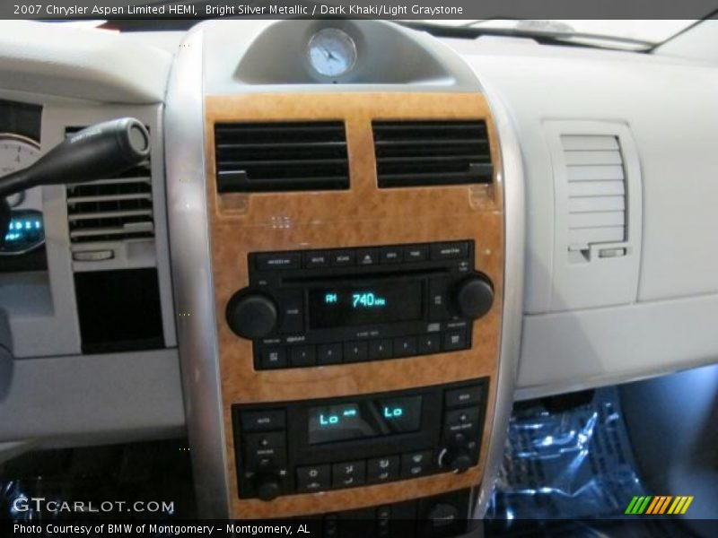 Bright Silver Metallic / Dark Khaki/Light Graystone 2007 Chrysler Aspen Limited HEMI