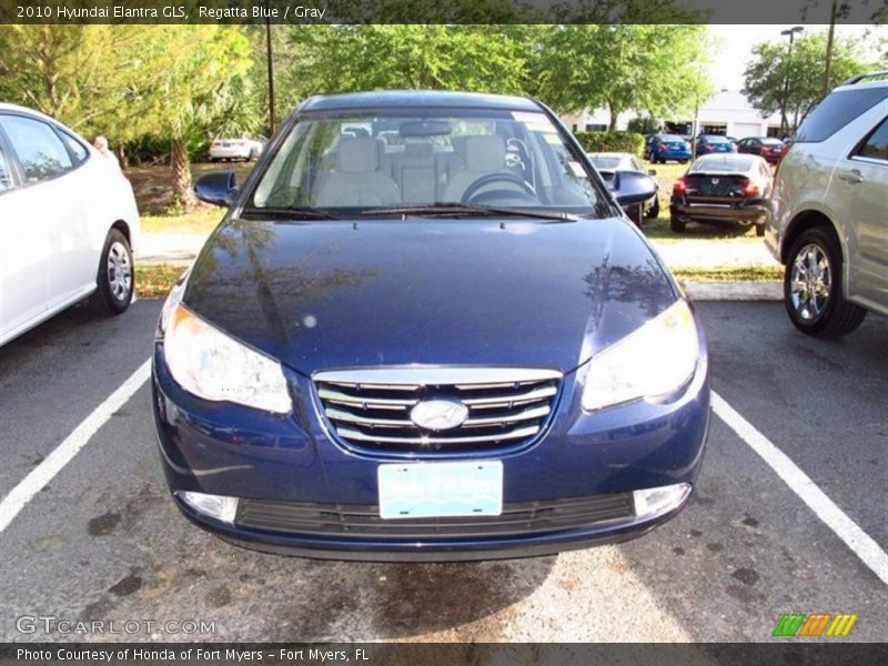 Regatta Blue / Gray 2010 Hyundai Elantra GLS