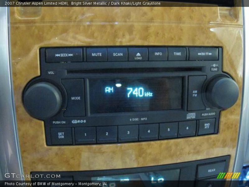 Bright Silver Metallic / Dark Khaki/Light Graystone 2007 Chrysler Aspen Limited HEMI