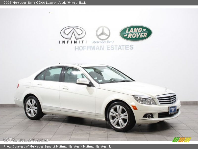 Arctic White / Black 2008 Mercedes-Benz C 300 Luxury