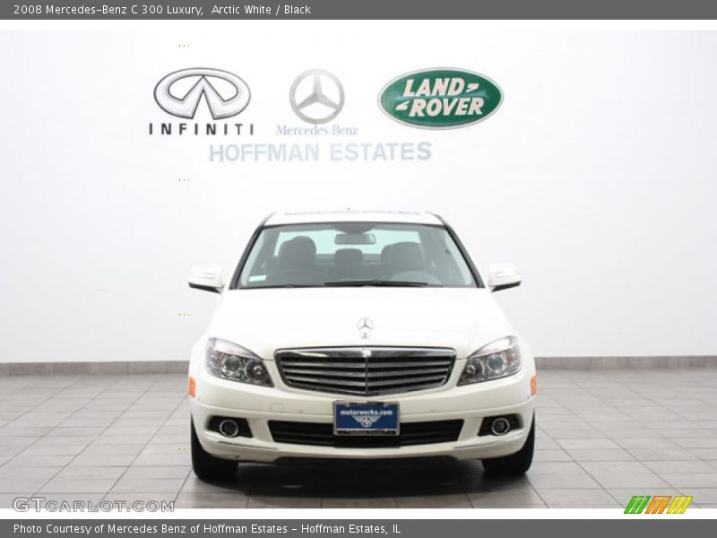 Arctic White / Black 2008 Mercedes-Benz C 300 Luxury
