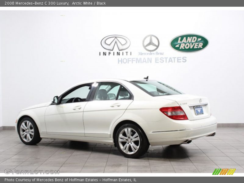Arctic White / Black 2008 Mercedes-Benz C 300 Luxury