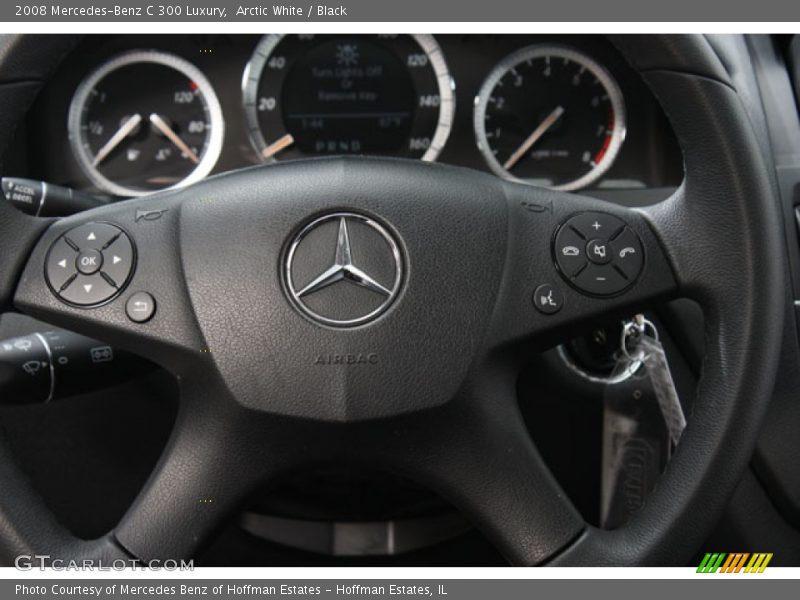Arctic White / Black 2008 Mercedes-Benz C 300 Luxury
