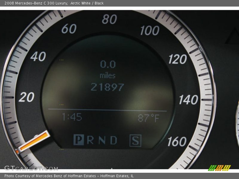 Arctic White / Black 2008 Mercedes-Benz C 300 Luxury