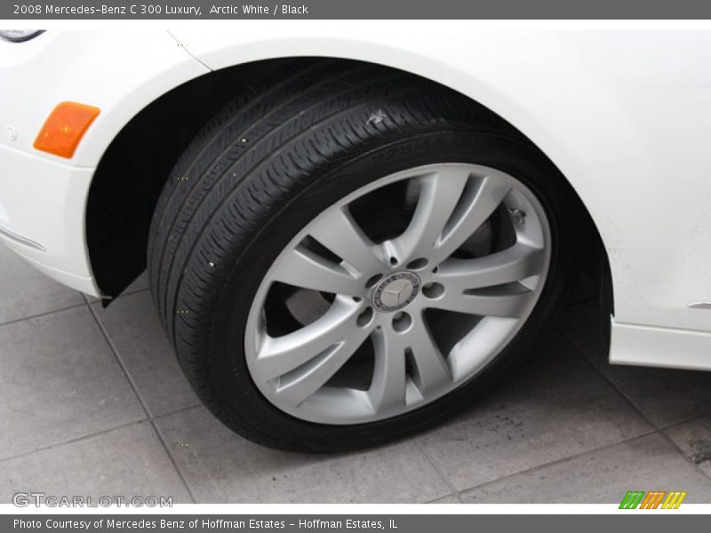 Arctic White / Black 2008 Mercedes-Benz C 300 Luxury