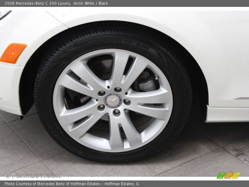 Arctic White / Black 2008 Mercedes-Benz C 300 Luxury