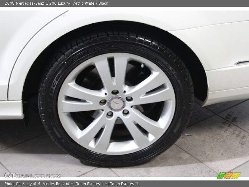 Arctic White / Black 2008 Mercedes-Benz C 300 Luxury