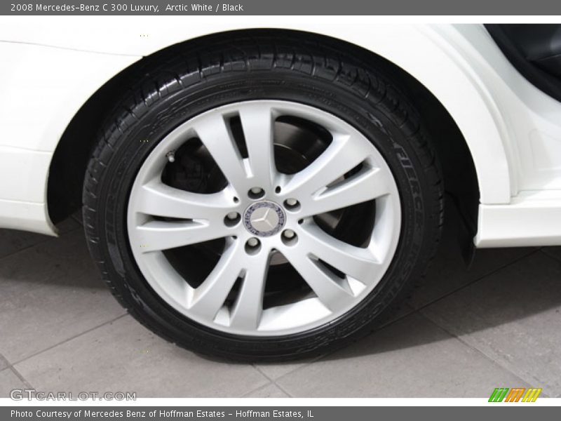 Arctic White / Black 2008 Mercedes-Benz C 300 Luxury