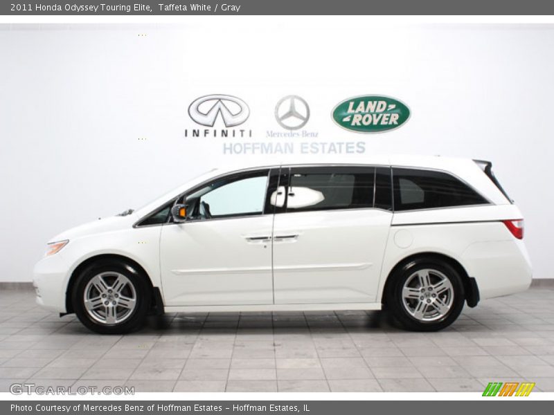 Taffeta White / Gray 2011 Honda Odyssey Touring Elite