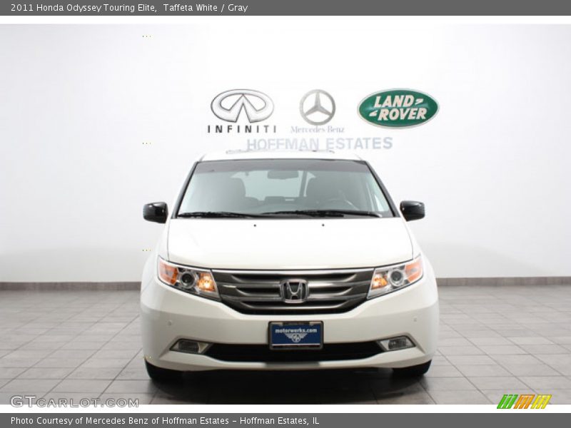 Taffeta White / Gray 2011 Honda Odyssey Touring Elite