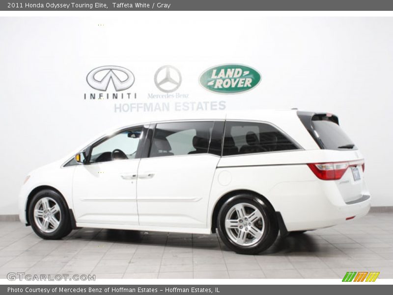 Taffeta White / Gray 2011 Honda Odyssey Touring Elite