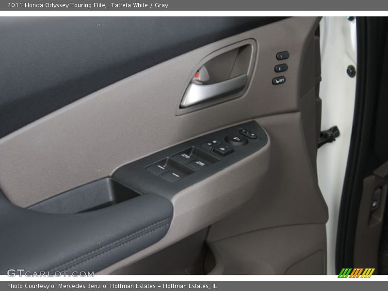 Taffeta White / Gray 2011 Honda Odyssey Touring Elite