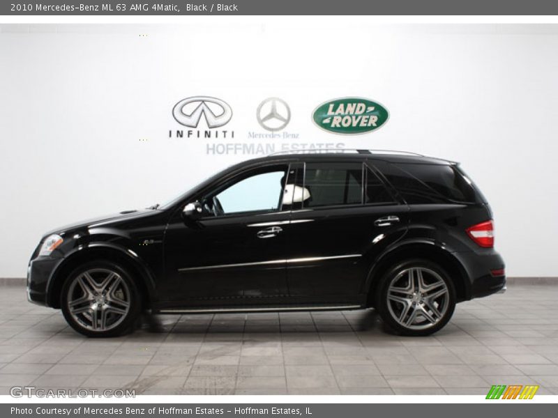 Black / Black 2010 Mercedes-Benz ML 63 AMG 4Matic
