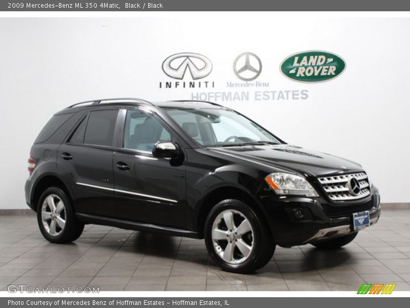 Black / Black 2009 Mercedes-Benz ML 350 4Matic