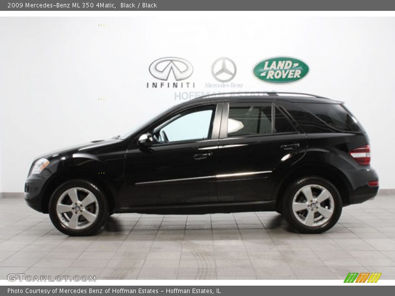 Black / Black 2009 Mercedes-Benz ML 350 4Matic