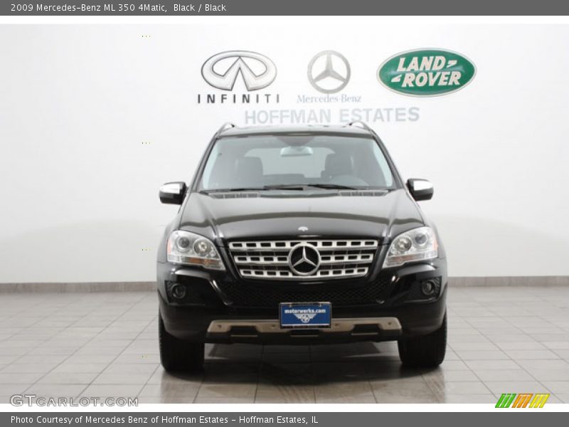 Black / Black 2009 Mercedes-Benz ML 350 4Matic