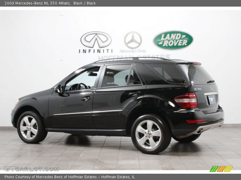 Black / Black 2009 Mercedes-Benz ML 350 4Matic