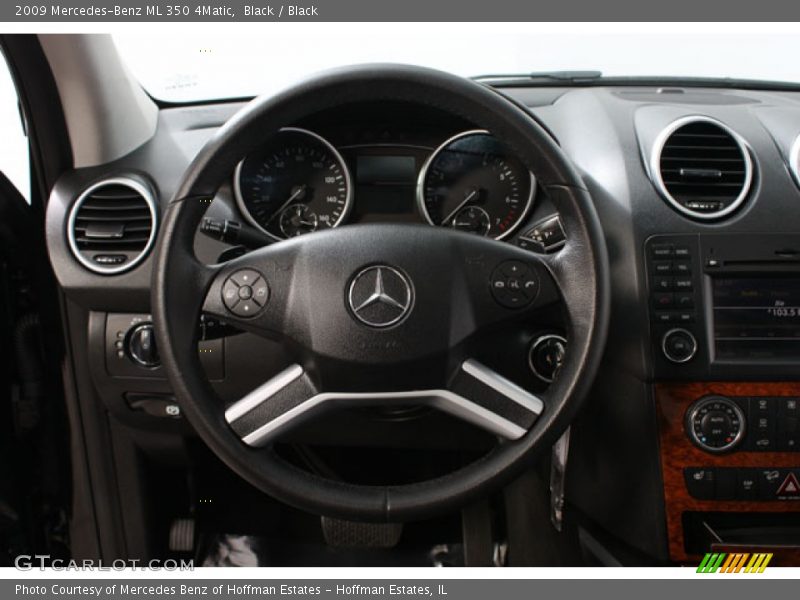 Black / Black 2009 Mercedes-Benz ML 350 4Matic