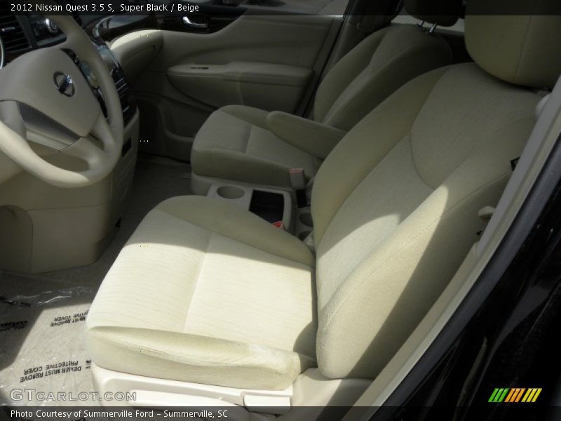 Super Black / Beige 2012 Nissan Quest 3.5 S